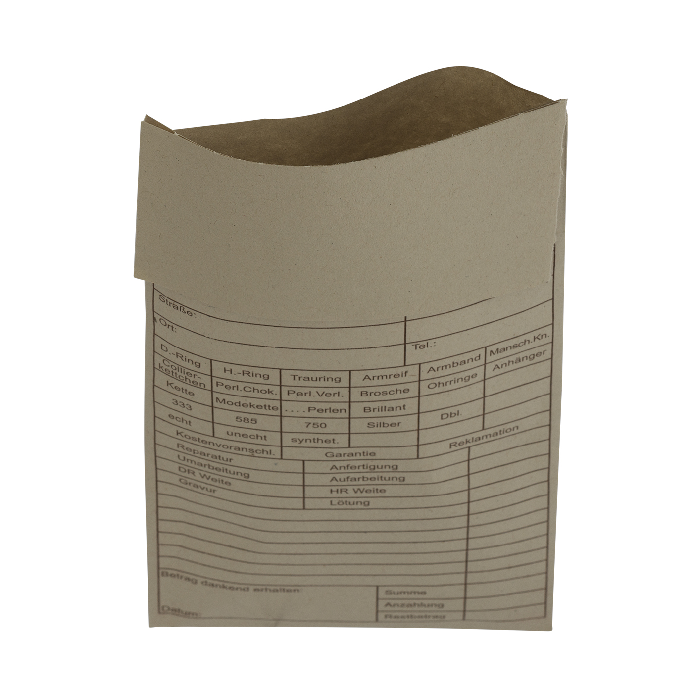 Repair Envelopes, No. 4001-5000 - 1000 pieces Repair Envelopes, No. 4001-5000 - 1000 pieces