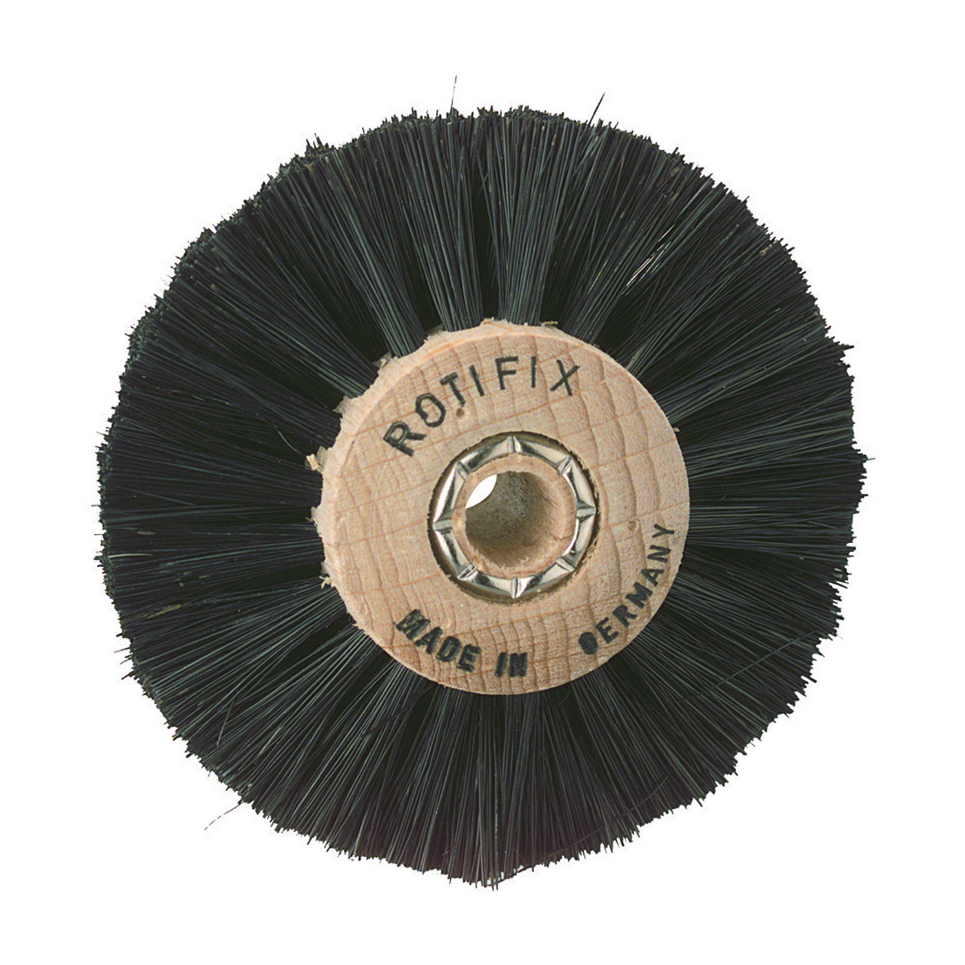 Labor brushes with wooden hub, 3 rows, total ø 55 mm - 6 pieces