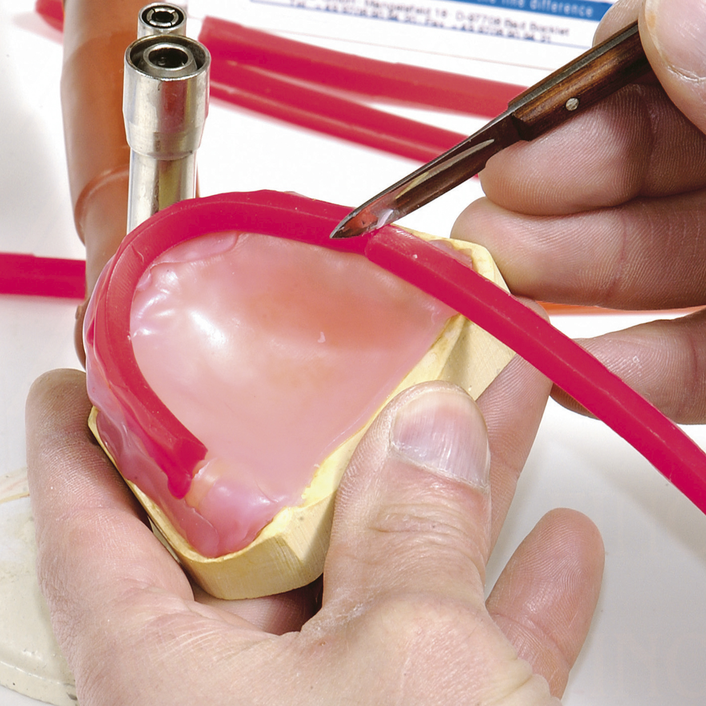 FINOWAX PLUS Set-Up Wax, Pink, 3 x 3 mm - 220 g