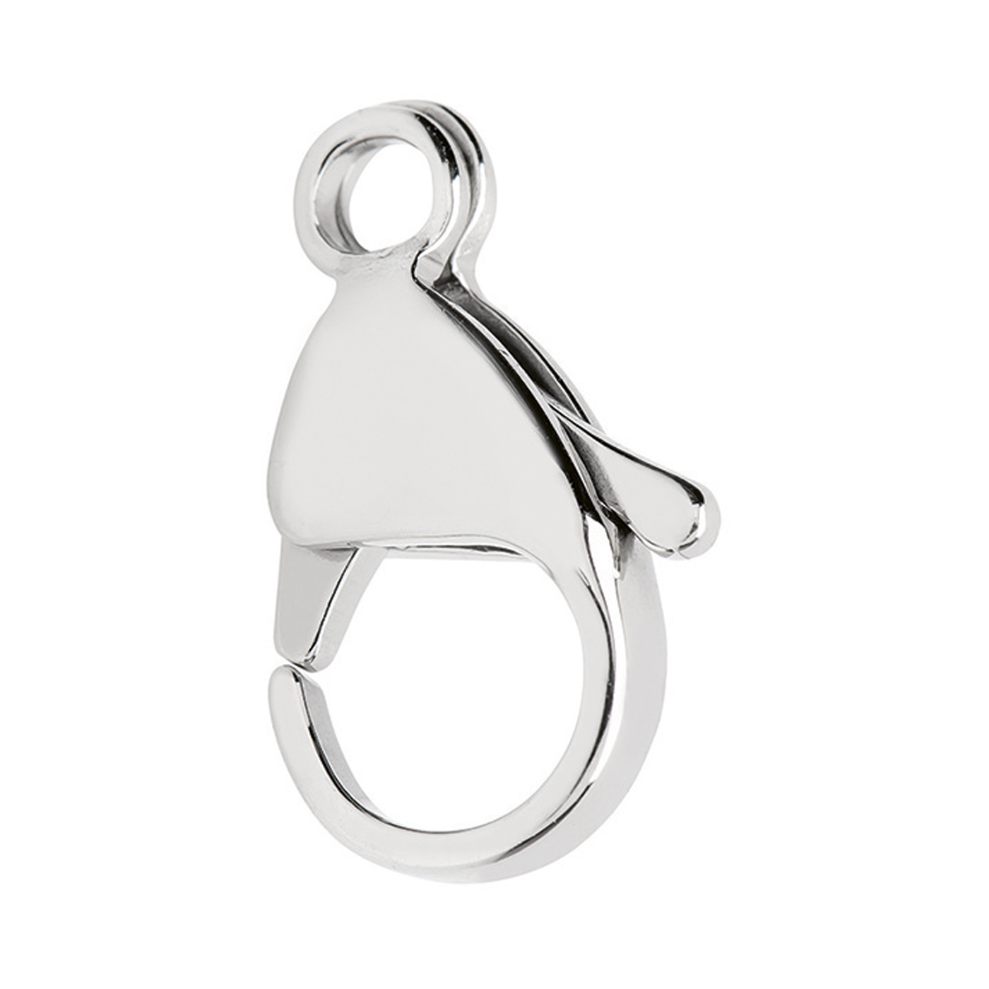 Lobster Clasp, Stainless Steel, 15 mm - 2 pieces