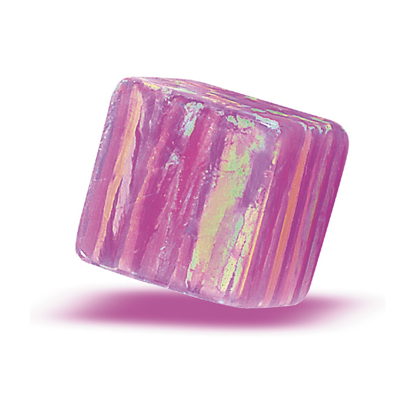 Opal Imitation, Pink, Cube, 5.00 x 5.00 mm - 1 piece