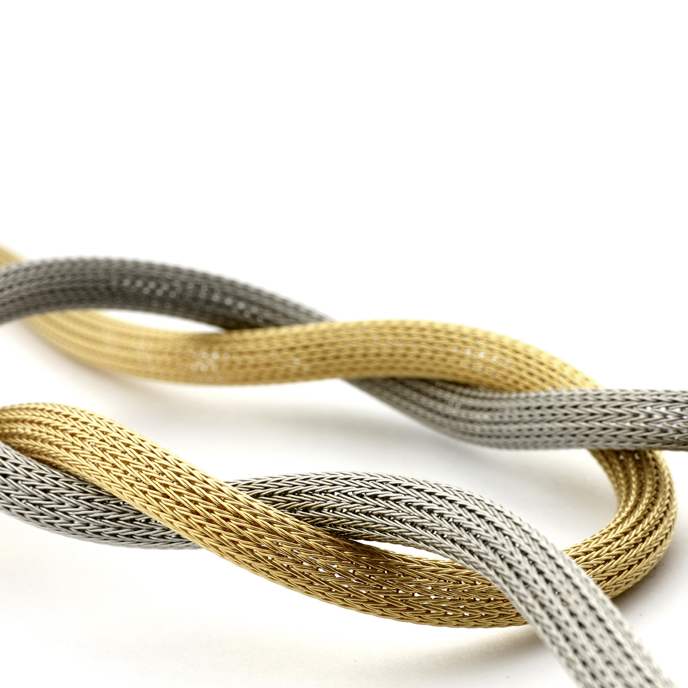 Halsreif "Calza", ES, ø 2,5 mm, 45 cm, Doppelclip - 1 Stück Halsreif "Calza", ES, ø 2,5 mm, 45 cm, Doppelclip - 1 Stück