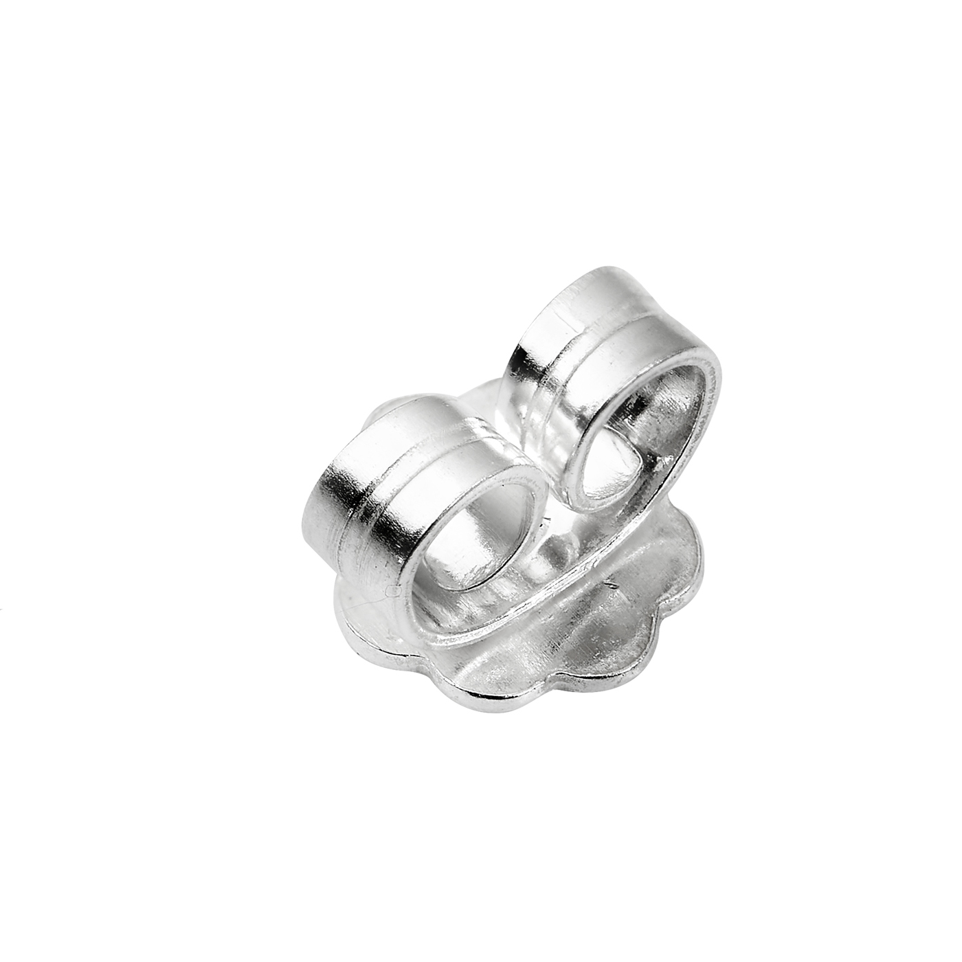 Ohrmutter, 585 WG, ø 6 mm, mit welliger Platte - 1 Stück