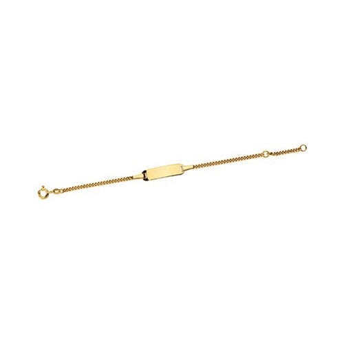 Identitätsarmband, 585 G, Panzer, 12-14 cm - 1 Stück