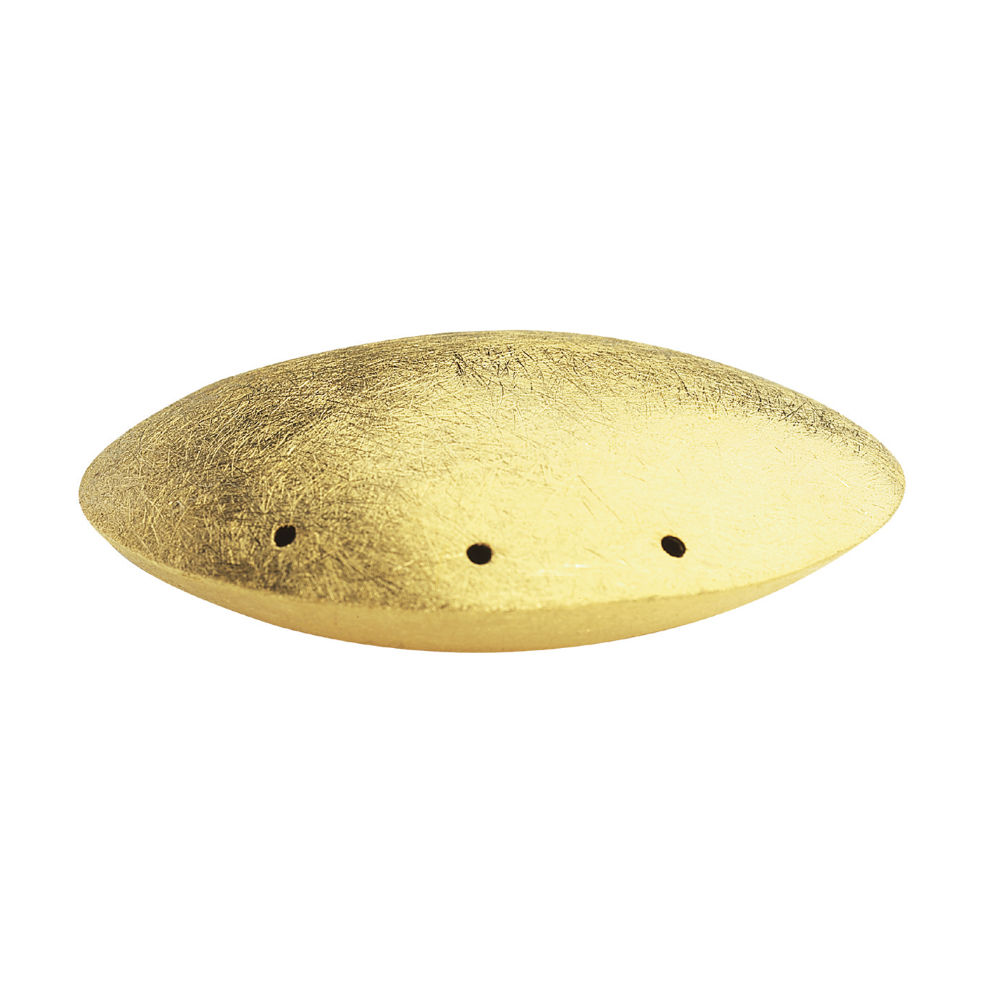 Zwischenteil, Linse, 925 Ag verg., ø 50 x 16 mm, eismatt - 1 Stück