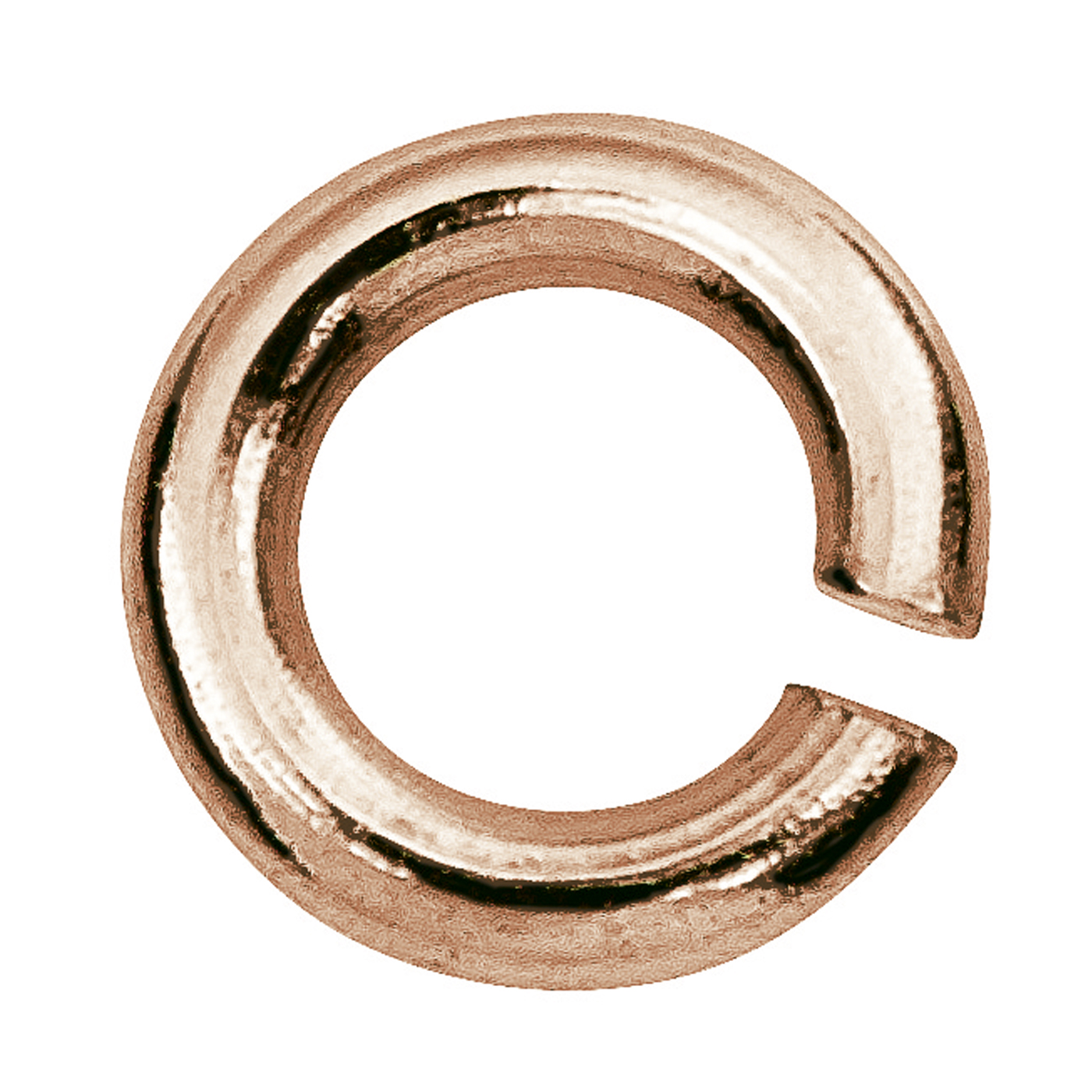 Binderinge, Doublé rosé, rund, ø 3 mm - 10 Stück