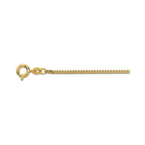 Panzerkette diamantiert, 585 G, 1,25 mm, 42 cm - 1 Stück