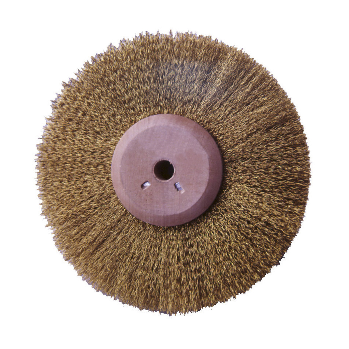 Brass Wire Round Brush, 4 Rows, ø 80 mm, Wire ø 0.10 mm - 1 piece