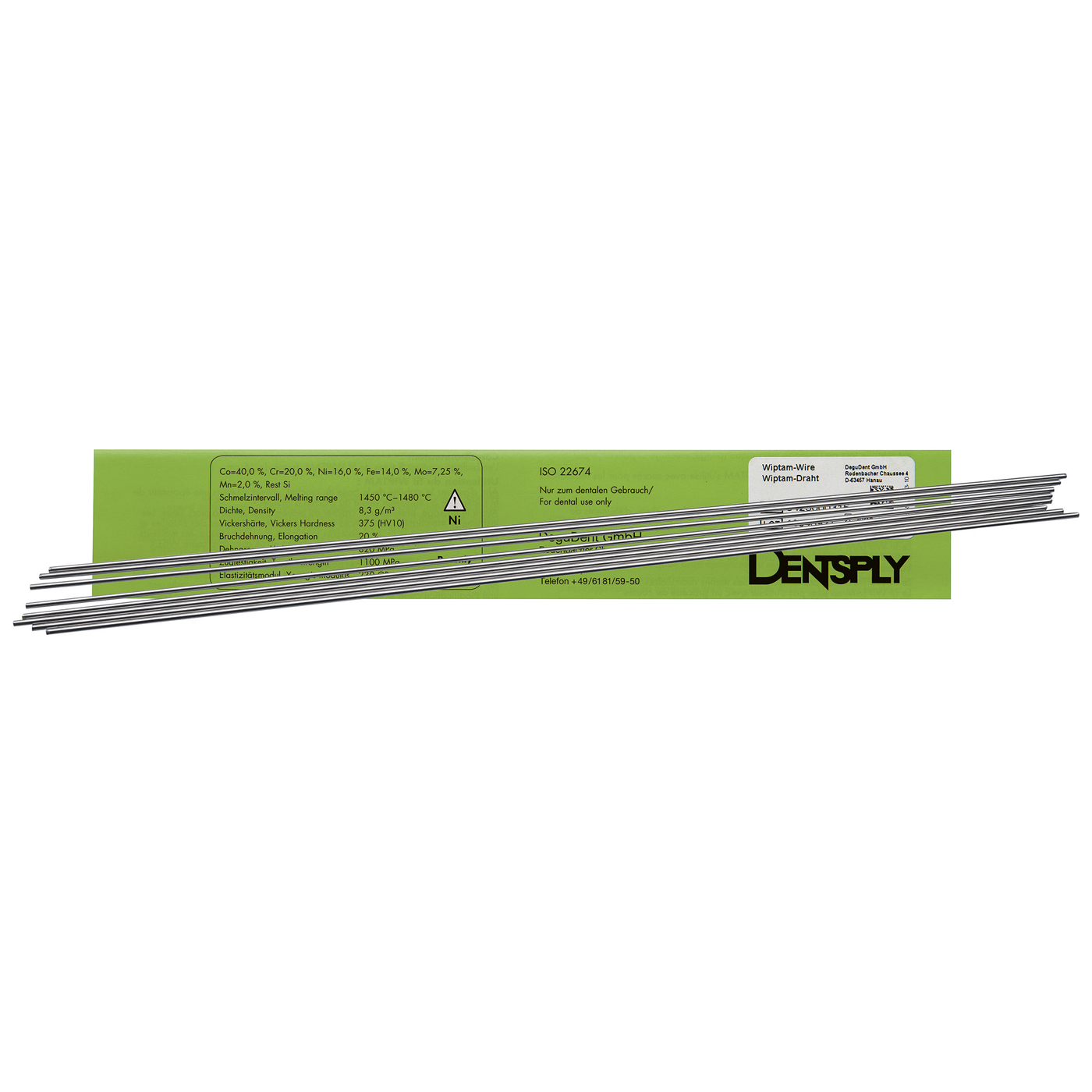 Dentsply Sirona Wiptam Draht, rund, 1,1 mm - 8 x 25 cm Dentsply Sirona Wiptam Draht, rund, 1,1 mm - 8 x 25 cm