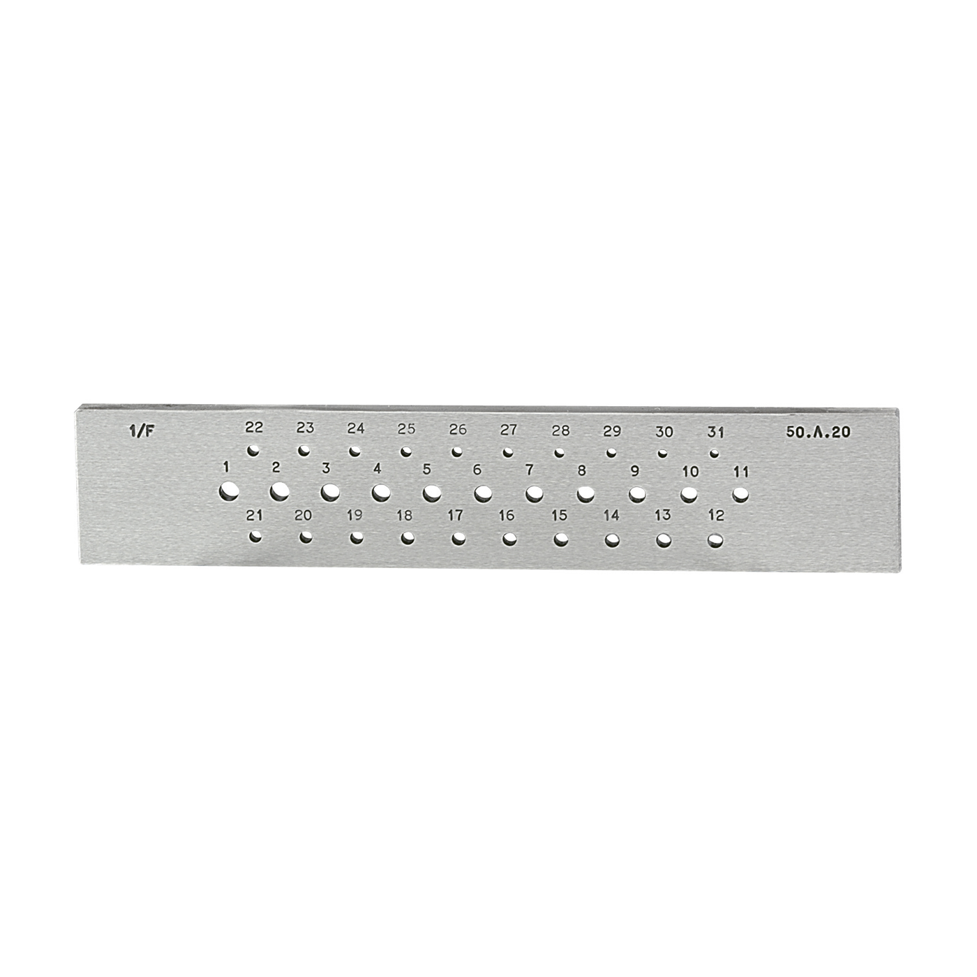 Draw Plate, Round, 31 Holes, 5.0 - 2.0 mm - 1 piece