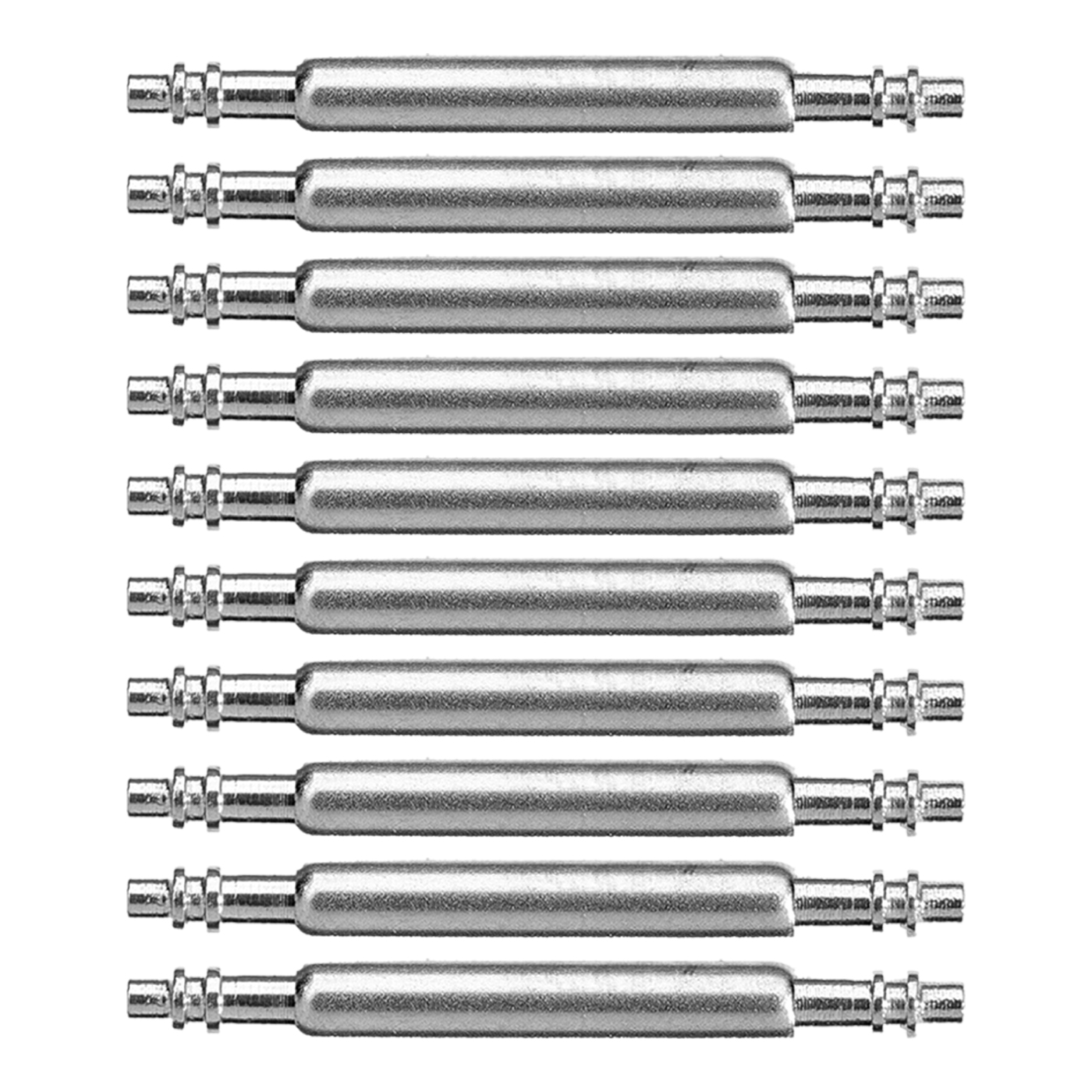 Federstege mit Doppelbund, Edelstahl, Ø 1,5 mm, 12 mm - 10 Stück