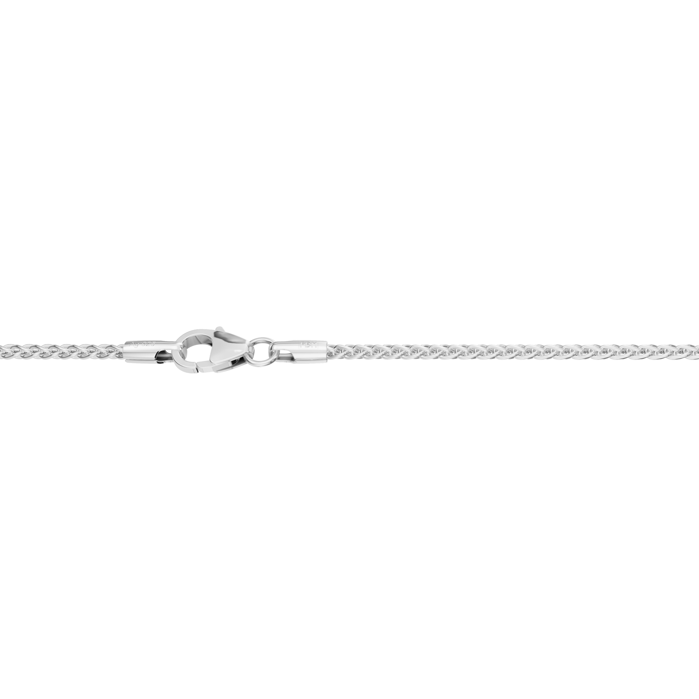 FBM Zopfkette, 925 Ag, 1,70 mm, 40 cm - 1 Stück