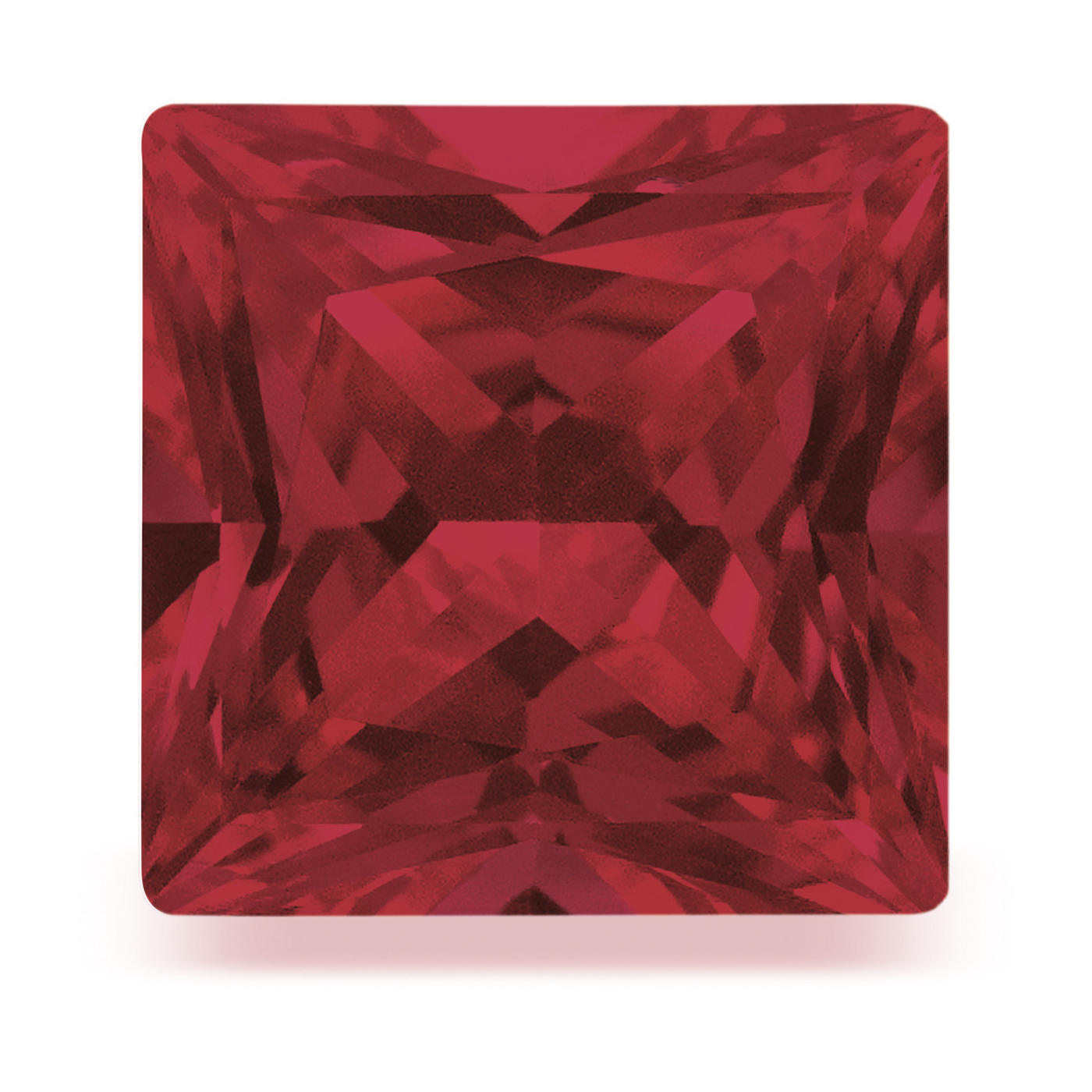 Ruby, Synthetic, Round, Dark Red, Faceted, 2.00 x 2.00 mm - 1 piece