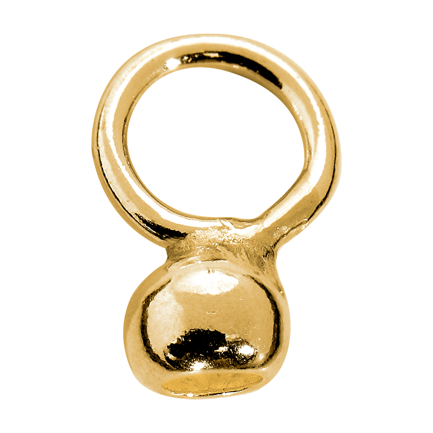 Endkapsel, 333 G, Kugel, ø 3 mm, mit großer Öse - 1 Stück