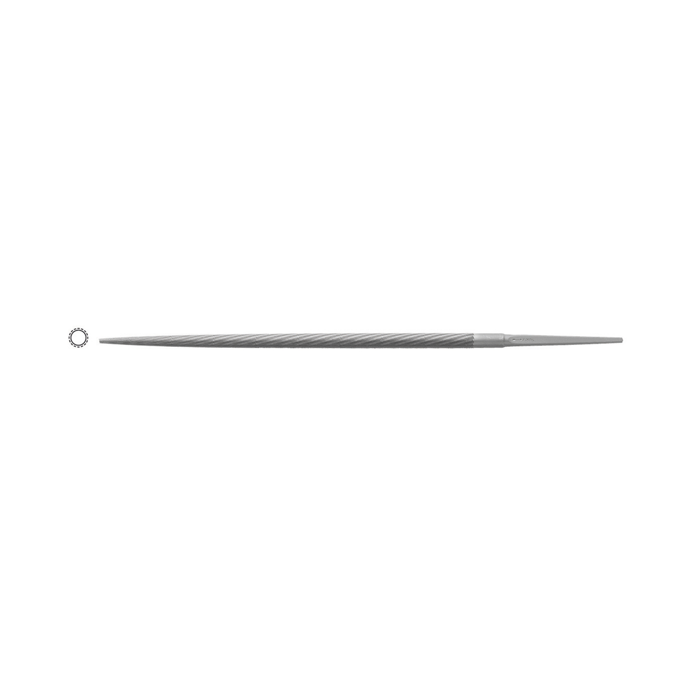 Precision File, Round, Cut 3 - 1 piece