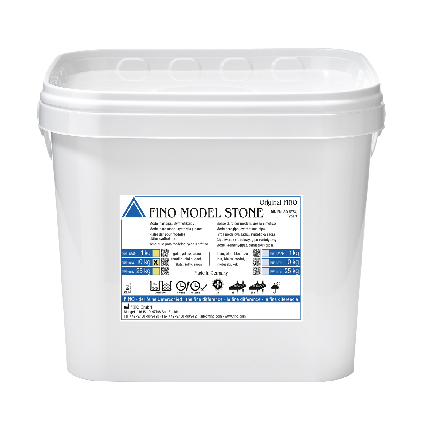 FINO MODEL STONE Modellhartgips, gelb - 10 kg