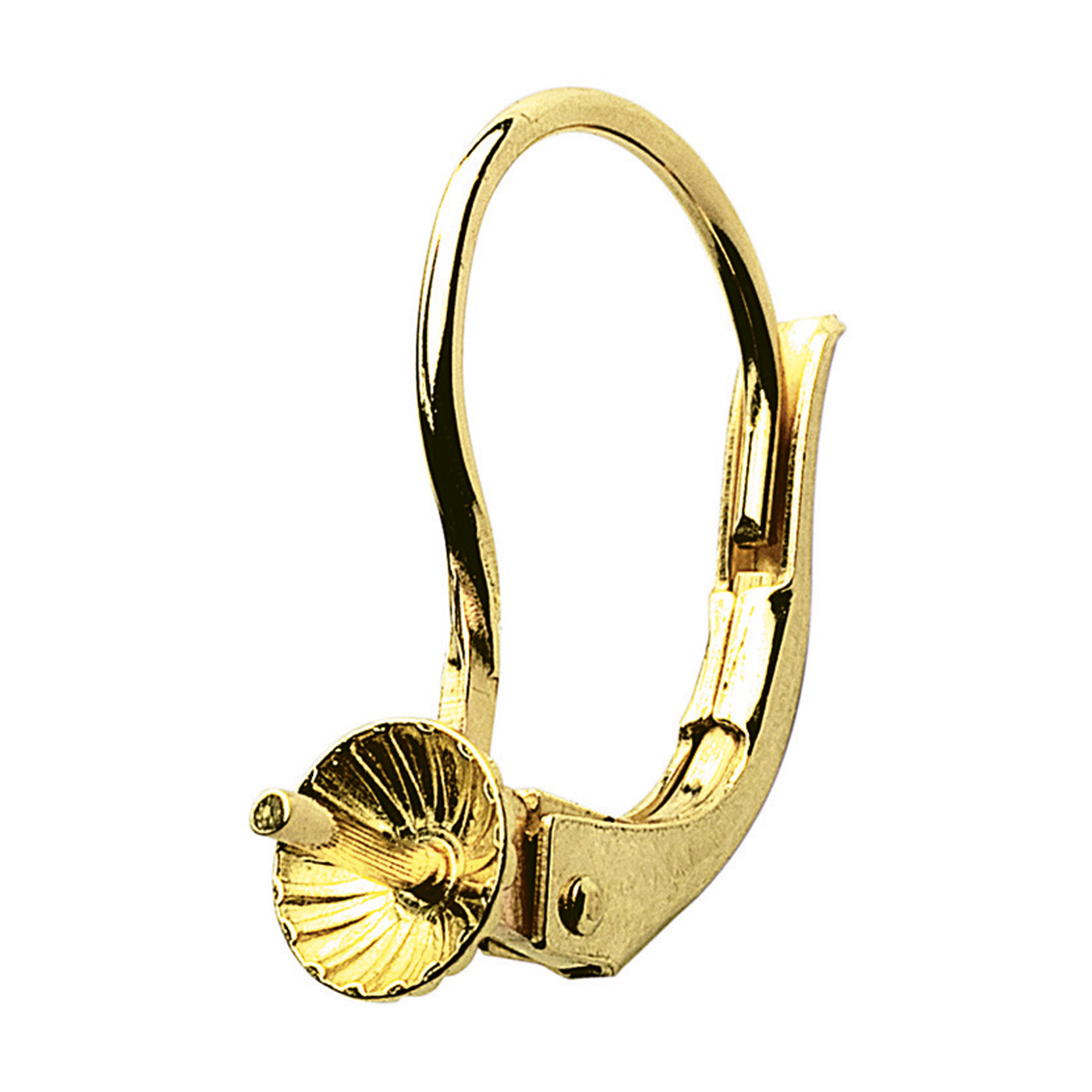 French Clip, 333G, 8.5 x 13.5 mm, Pearl Cup ø 4 mm - 1 piece