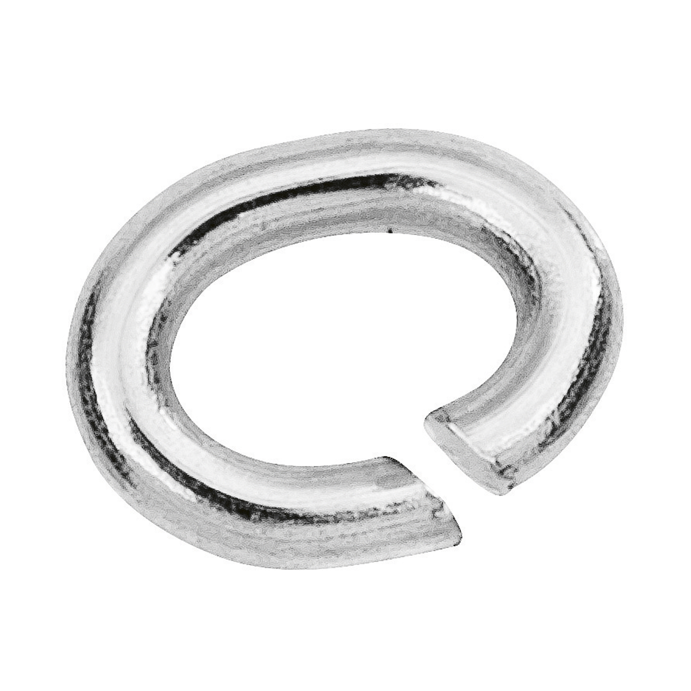 Binding Rings, oval, 925Ag, ø 4 mm - 50 pieces