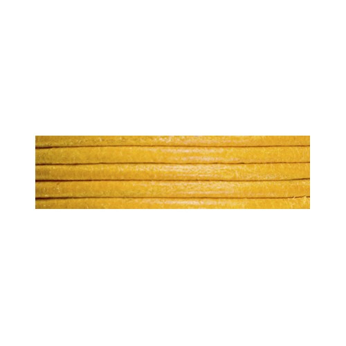 Griffin Lederbänder, gelb, ø 2 mm, 100 cm - 5 Stück