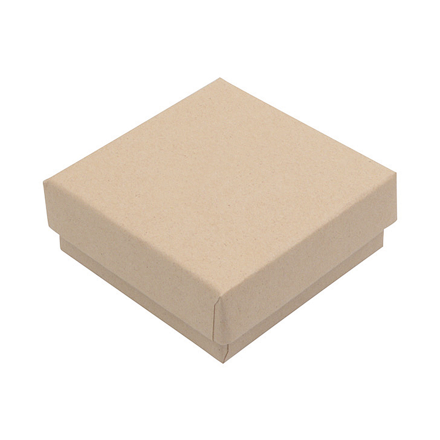 Jewellery Packaging "Eco", Natural, 65 x 65 x 25 mm - 1 piece