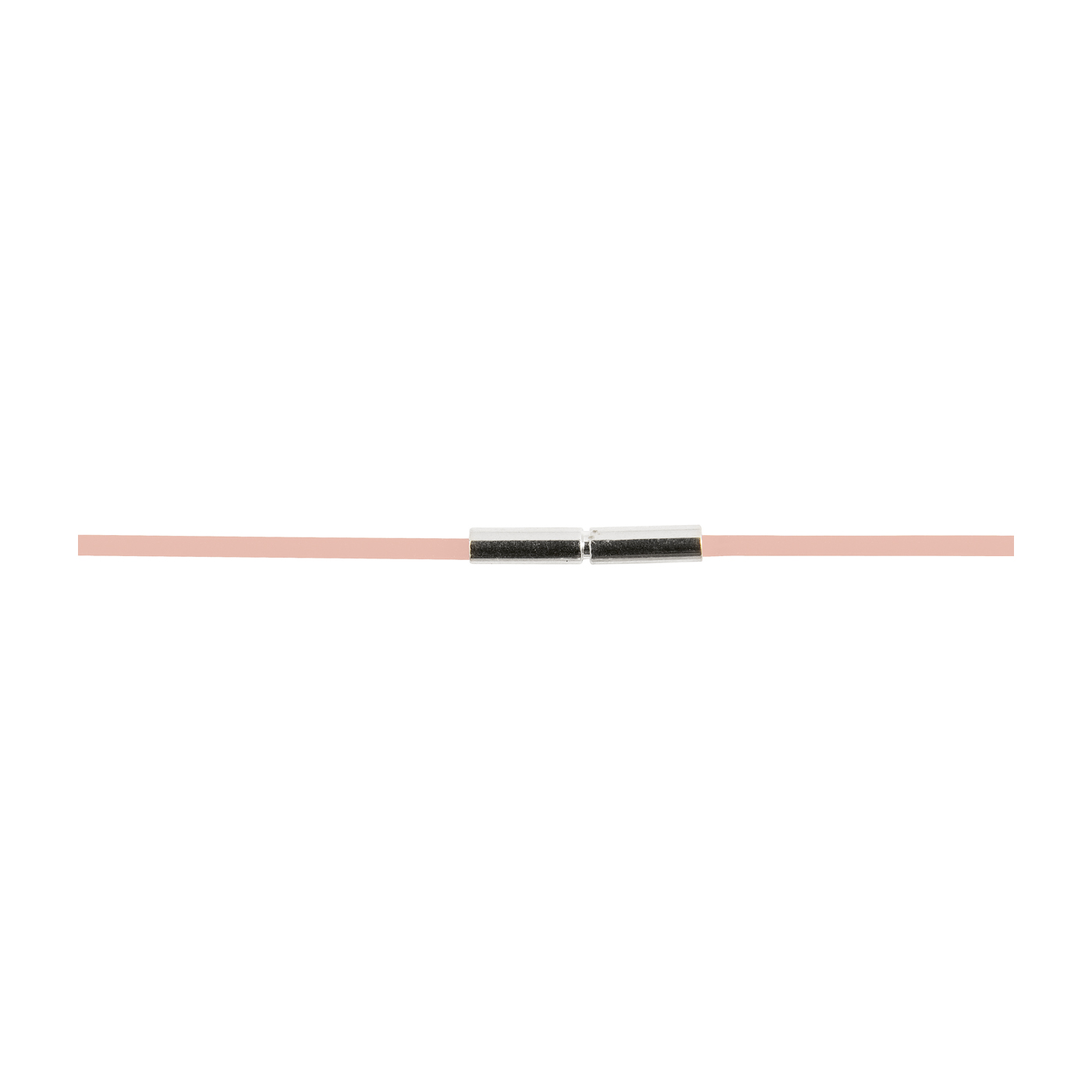 Rubber Circlet, Rose, ø 1.5 mm, 45 cm - 1 piece