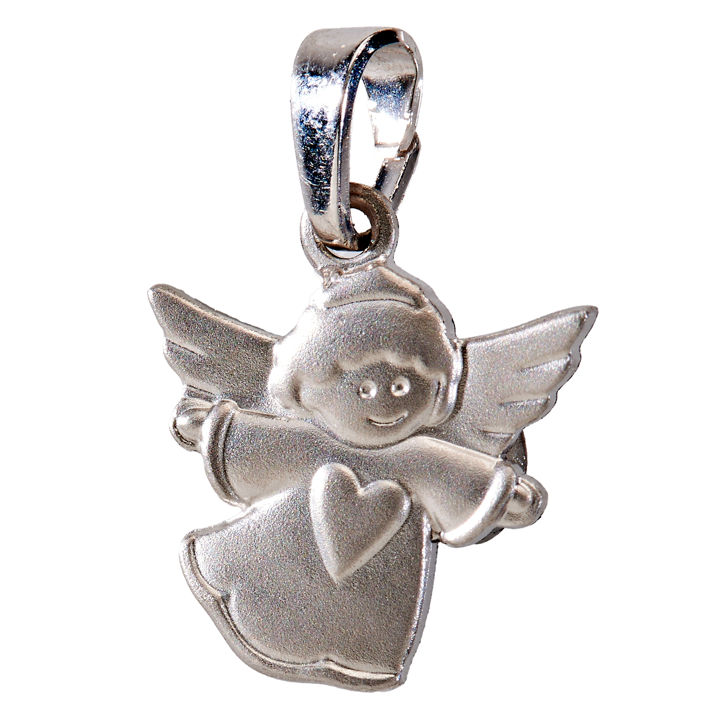 Anhänger "Schutzengel", 925 rhodiniert, 12 mm - 1 Stück