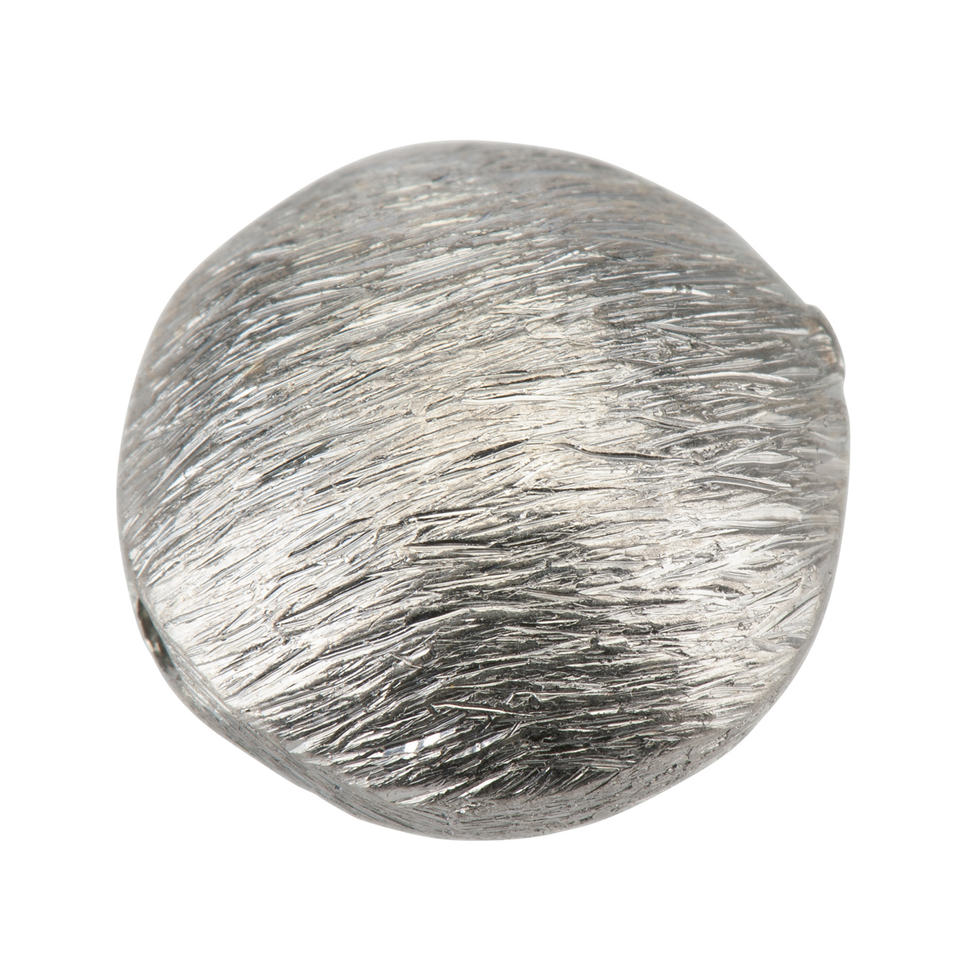 Intermediate Piece, Round, 925Ag, ø 12 x 7 mm, Tarnished - 1 piece