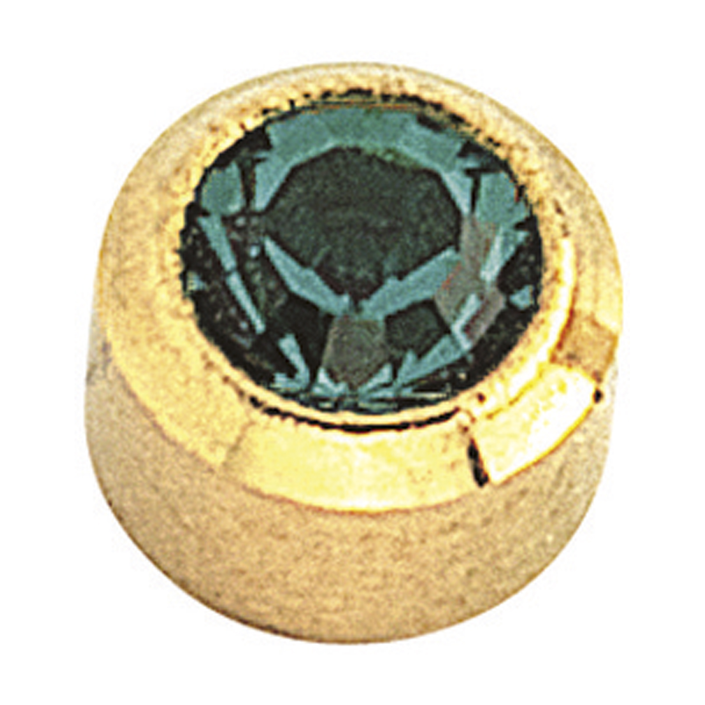 Plus System First Studs, Gold-Plated, Zircon Blue, ø 3.95 mm - 12 x 2 pieces