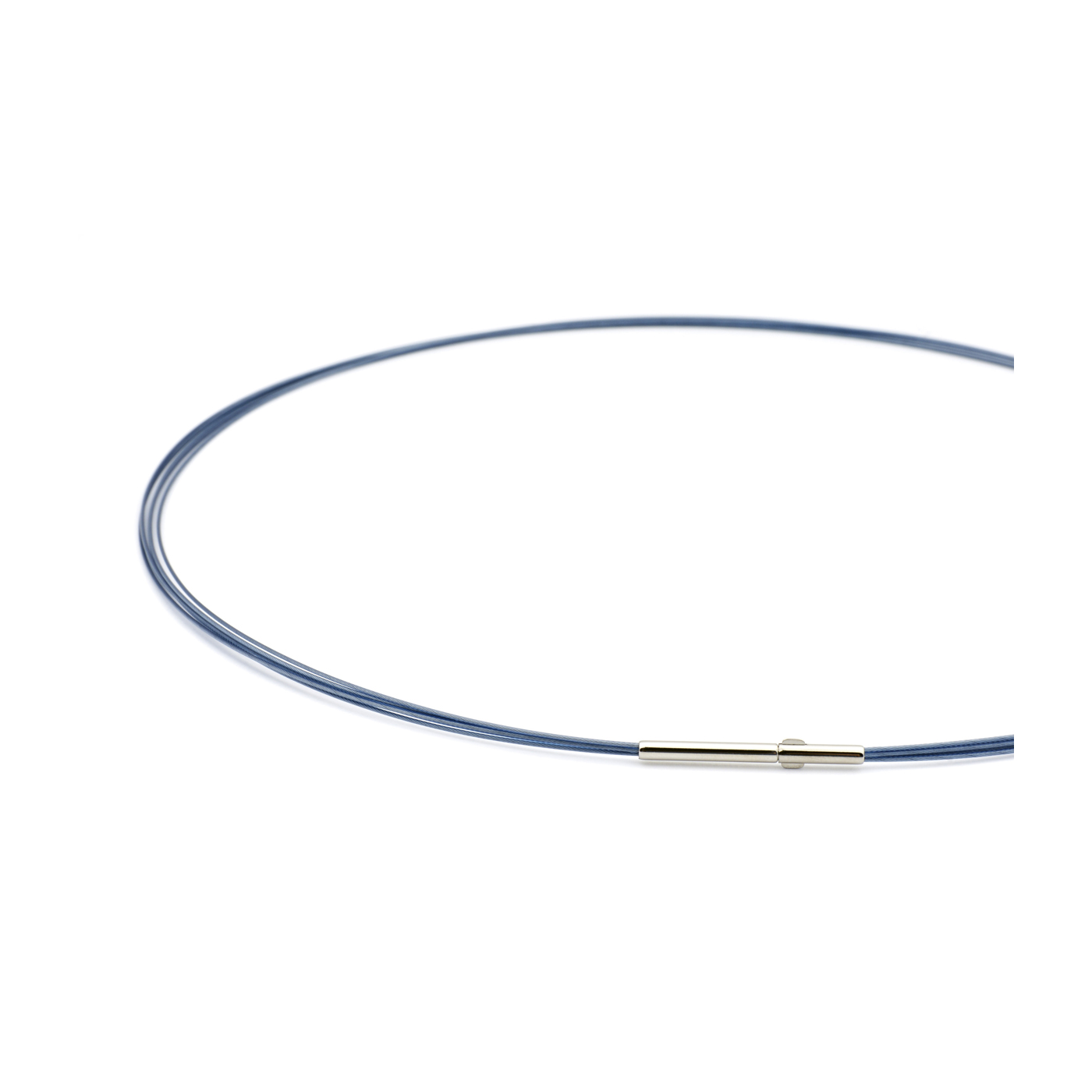 Rope Necklace, Montana Blue, 5 Rows, 42 cm - 1 piece Rope Necklace, Montana Blue, 5 Rows, 42 cm - 1 piece