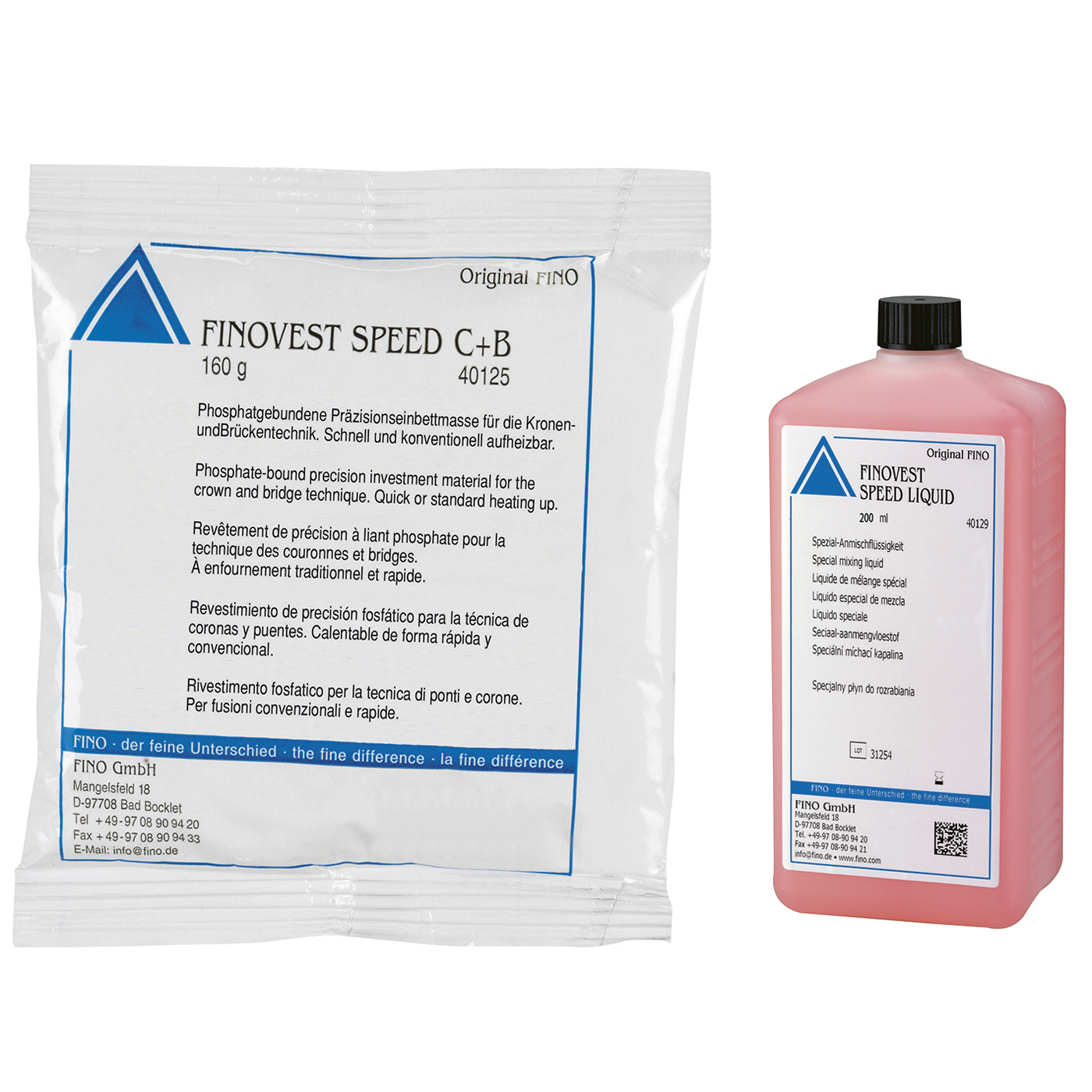 FINOVEST SPEED C+B Investment Material, Trial Pack - 1 set