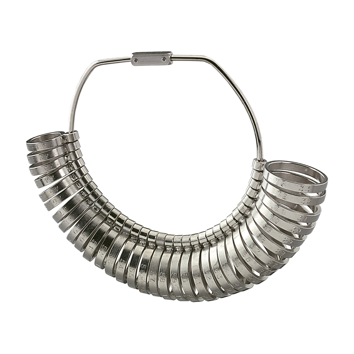 Ring Gauge, Ring Size Tester with 32 Rings,Circumf. 41-73 mm - 1 piece Ring Gauge, Ring Size Tester with 32 Rings,Circumf. 41-73 mm - 1 piece