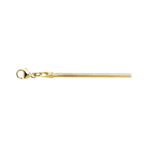 Schlangenkette, 585 G, 1,20 mm, 42 cm - 1 Stück Schlangenkette, 585 G, 1,20 mm, 42 cm - 1 Stück
