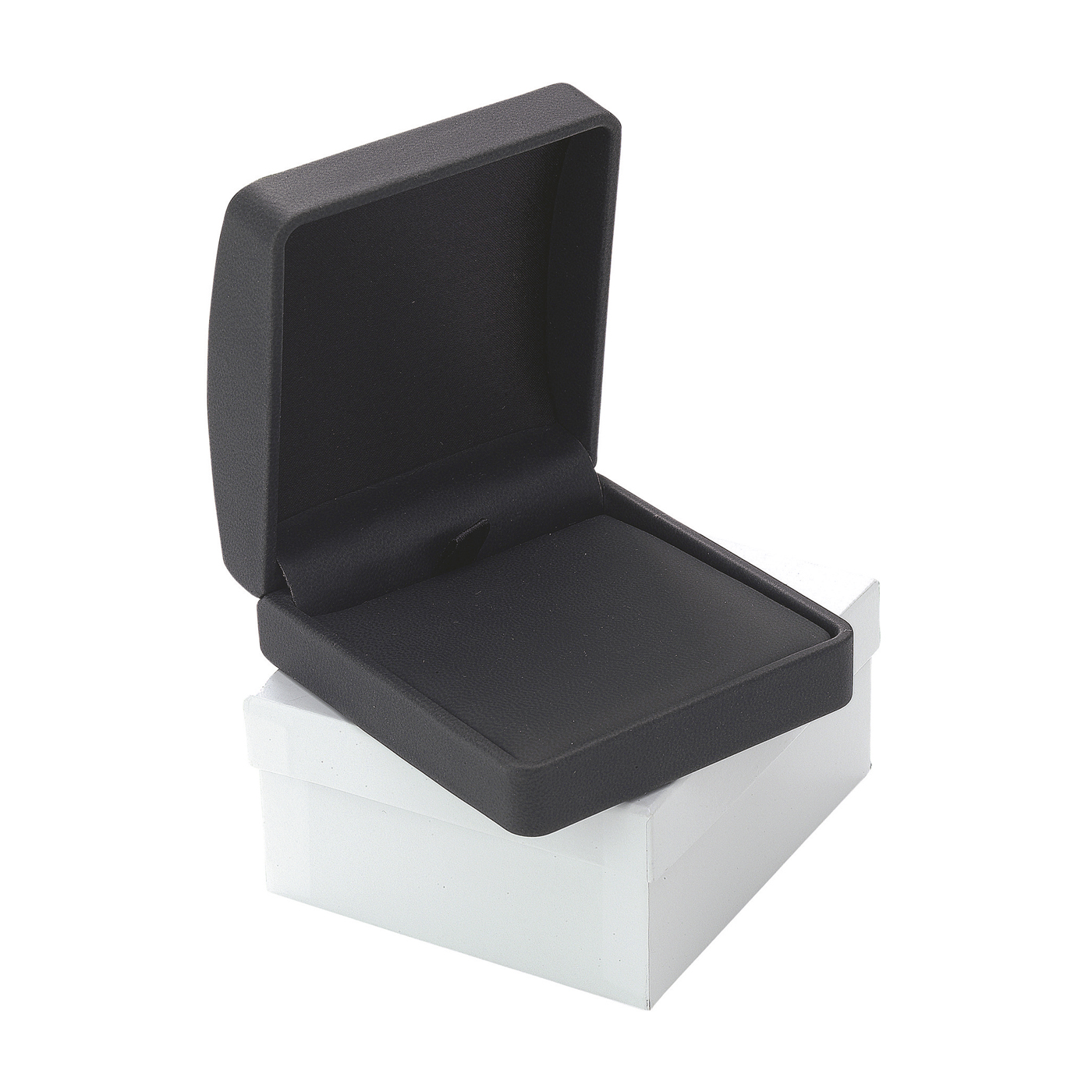 Jewellery Packaging "Soft Touch", Black, 80 x 80 x 26 mm - 1 piece Jewellery Packaging "Soft Touch", Black, 80 x 80 x 26 mm - 1 piece