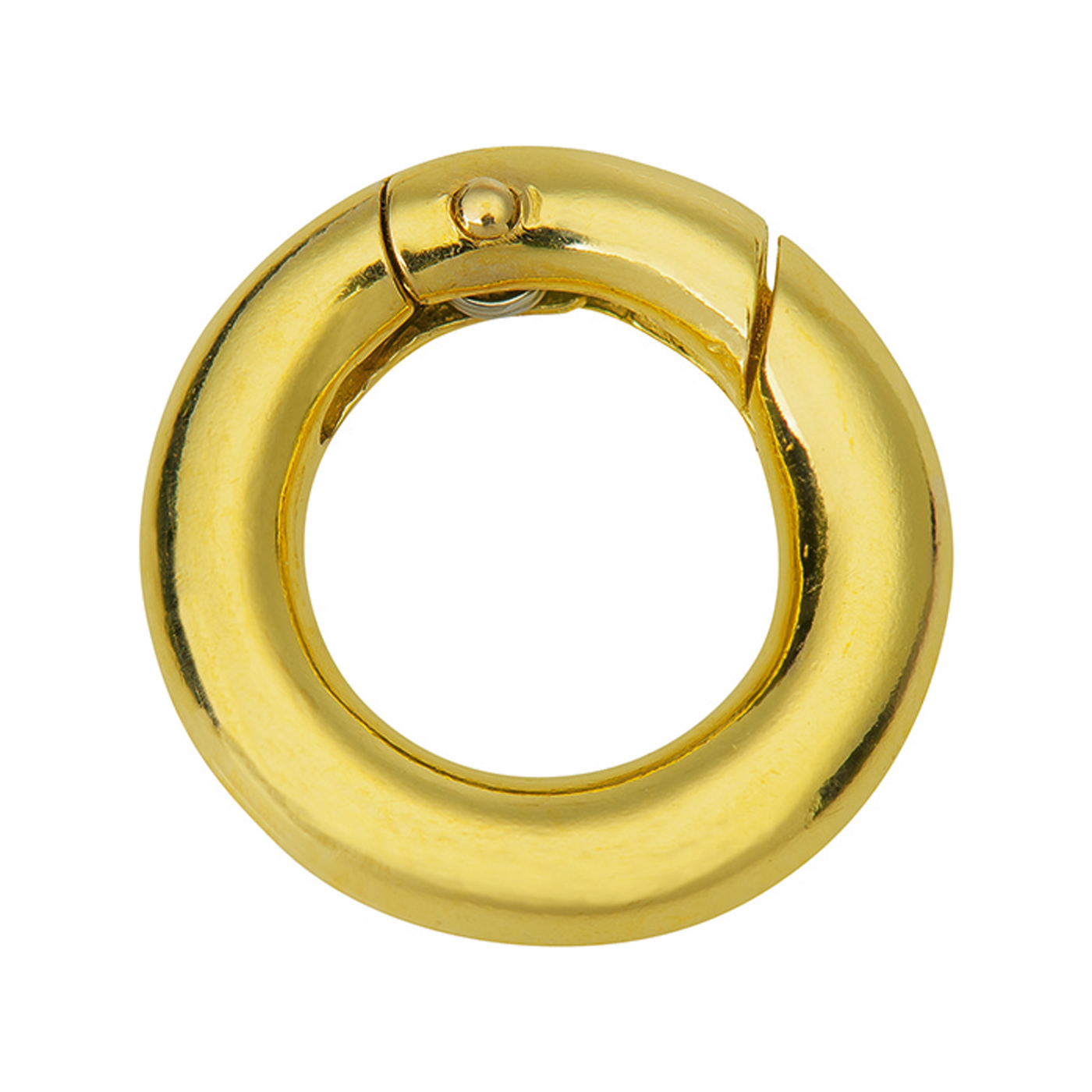 Ring Clasp, 750G, 12 x 2.5 mm, with Spring - 1 piece