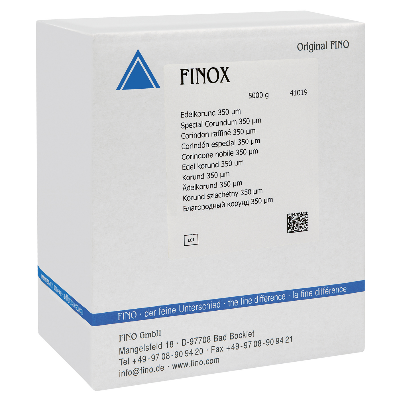 FINOX Edelkorund, 350 µm - 5000 g FINOX Edelkorund, 350 µm - 5000 g