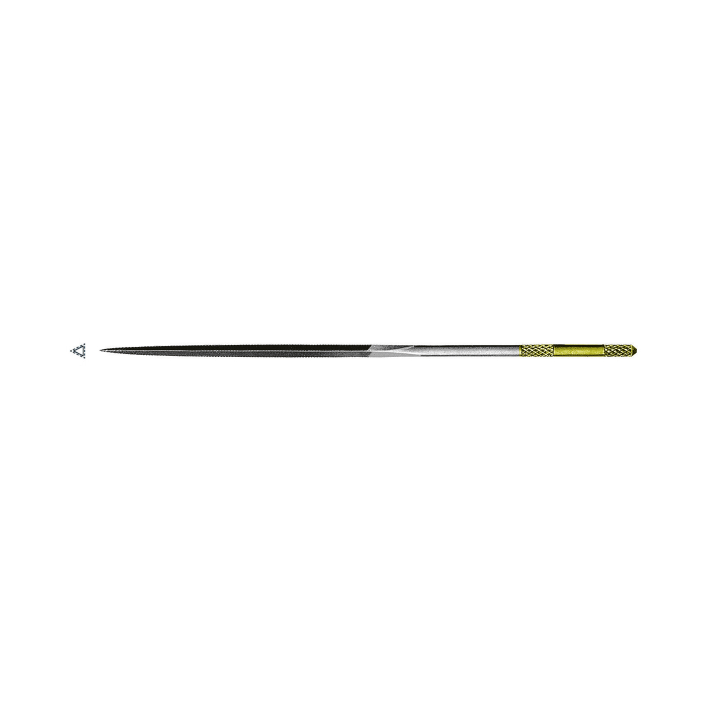 Valtitan Nadelfeile, dreikant, Hieb 0, 180 mm - 1 Stück Valtitan Nadelfeile, dreikant, Hieb 0, 180 mm - 1 Stück