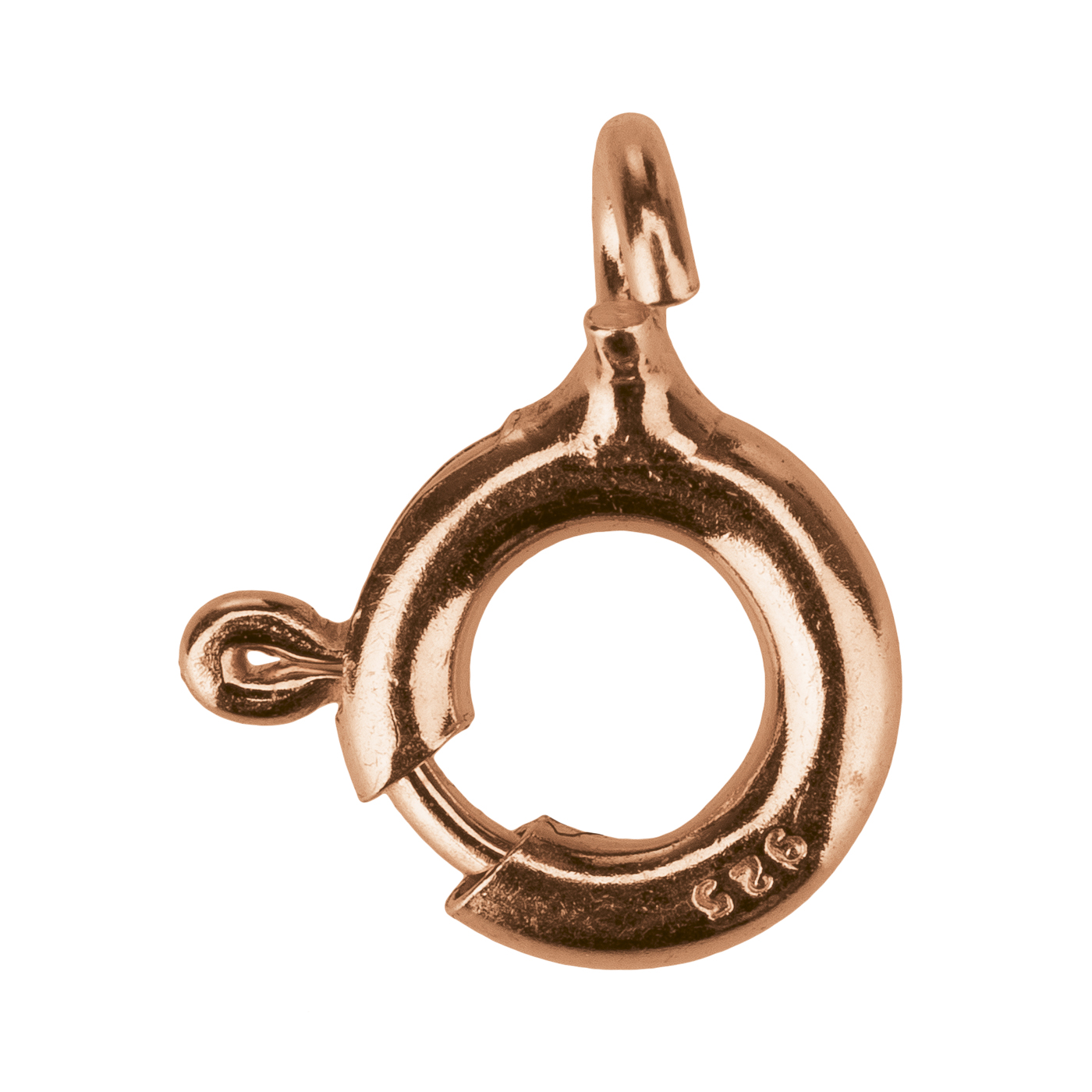 Federring, ES rosé vergoldet, ø 6 mm - 1 Stück