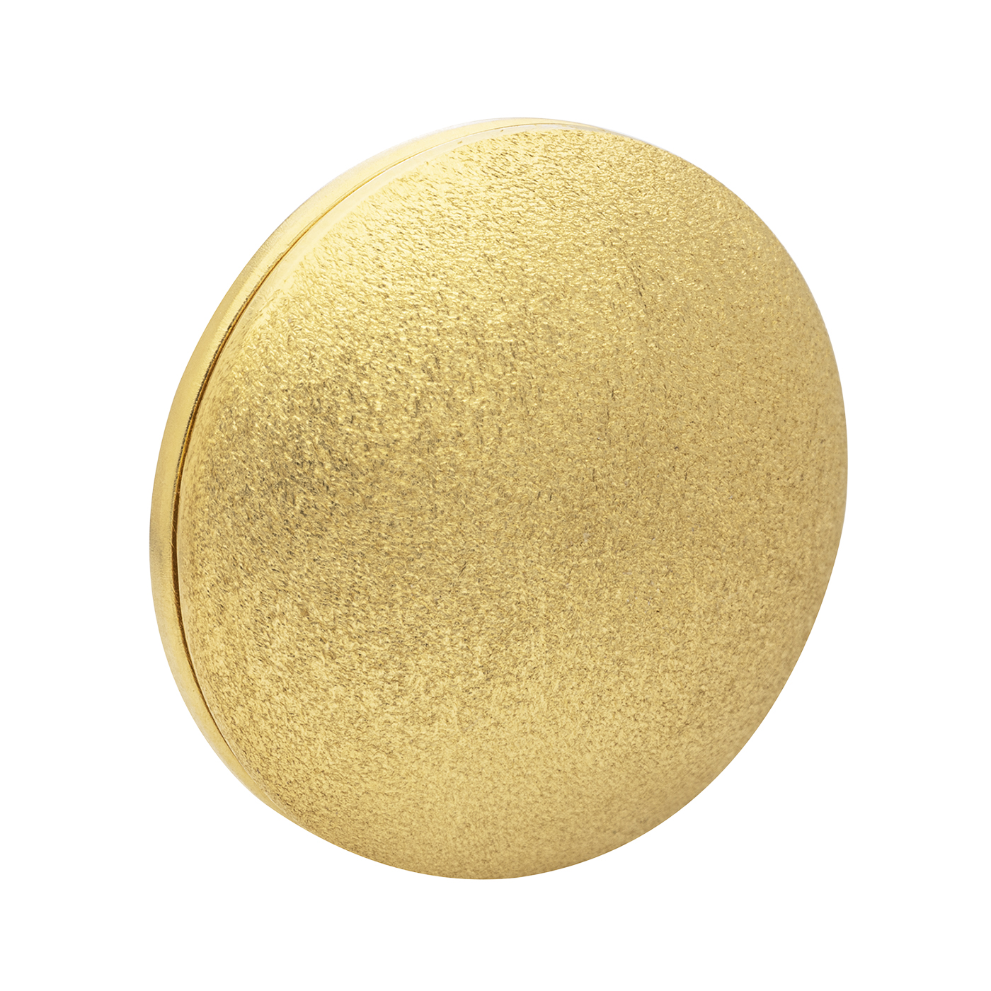 Magnetic Clasp, Discus,925Ag Gold-Pl. Polished/Matt, ø 20 mm - 1 piece