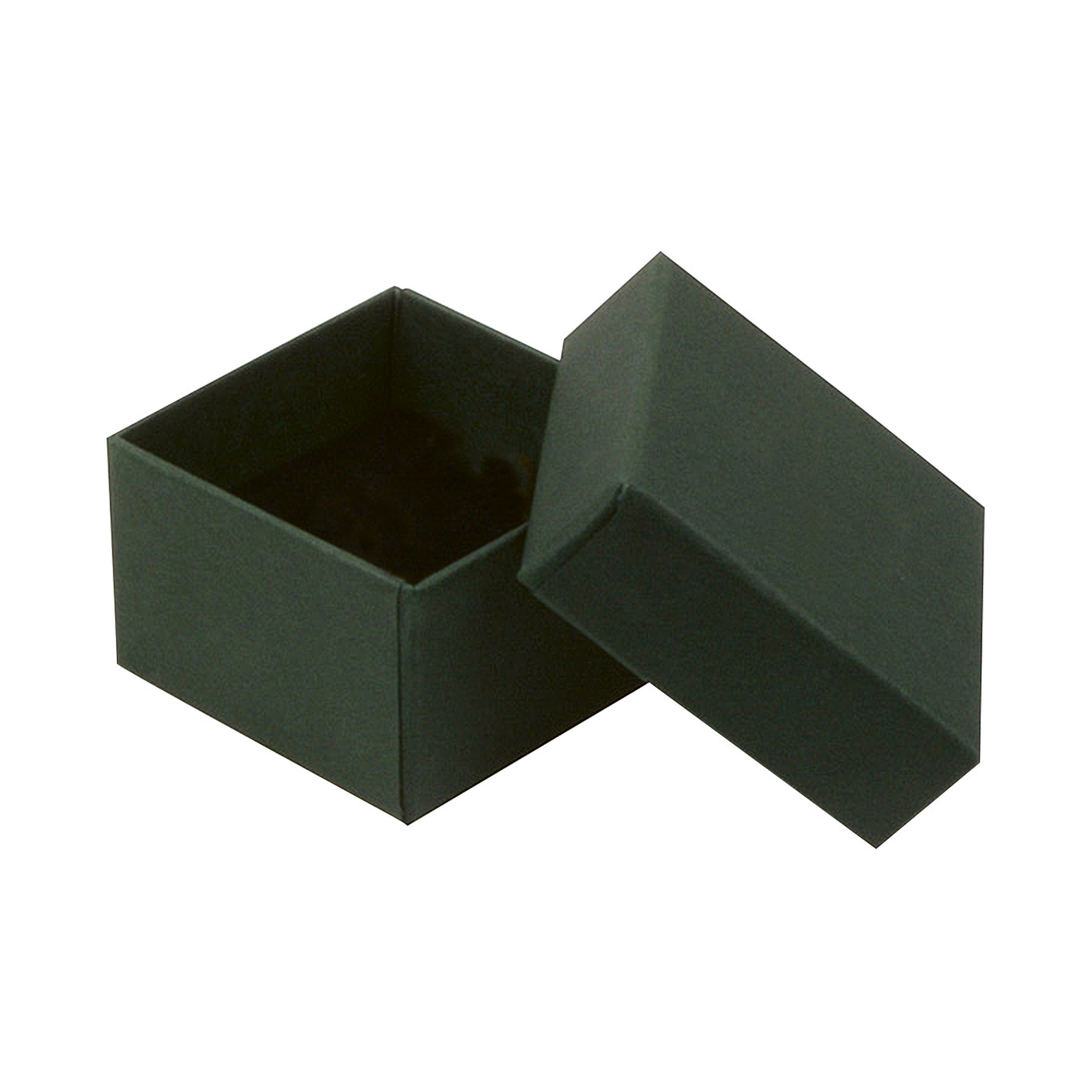 Schmucketui "Boston Eco", grün, 50 x 50 x 32 mm - 1 Stück Schmucketui "Boston Eco", grün, 50 x 50 x 32 mm - 1 Stück