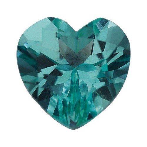 Topaz, Green Blue, 6.0 mm, Heart Cut GQ - 1 piece