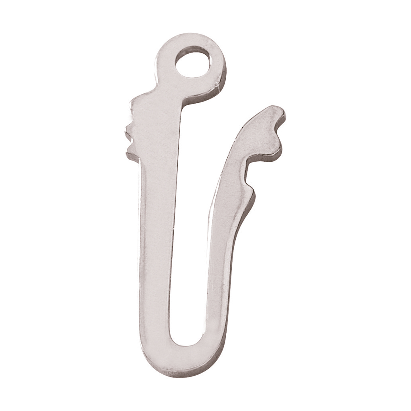 Schnäpper, 925 Ag, 13,8 mm, horizontal - 1 Stück