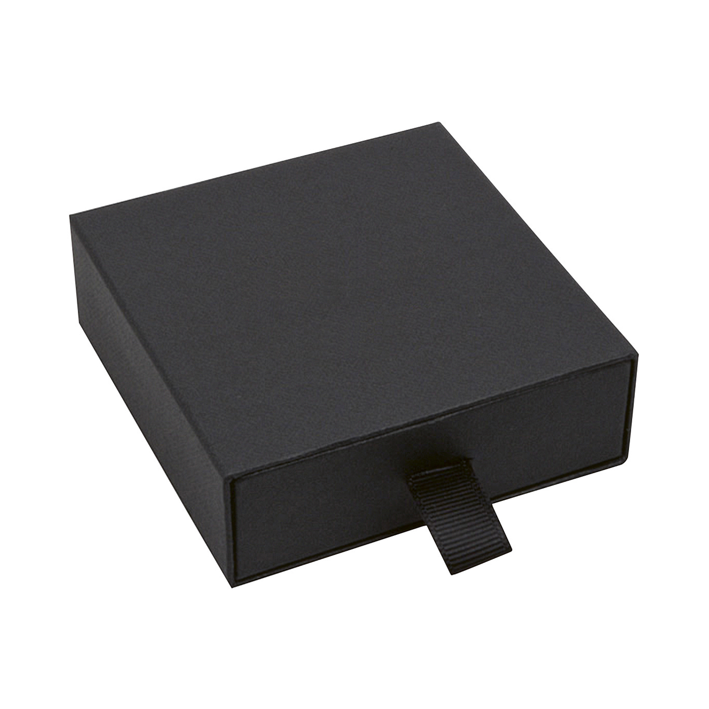 Schmucketui "Stockholm Eco", schwarz, 85 x 85 x 30 mm - 1 Stück