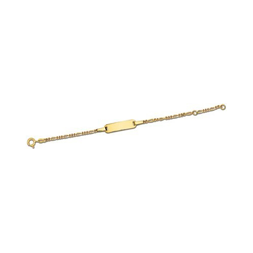 Identity Bracelet Figaro, 585G, 12-14 cm - 1 piece