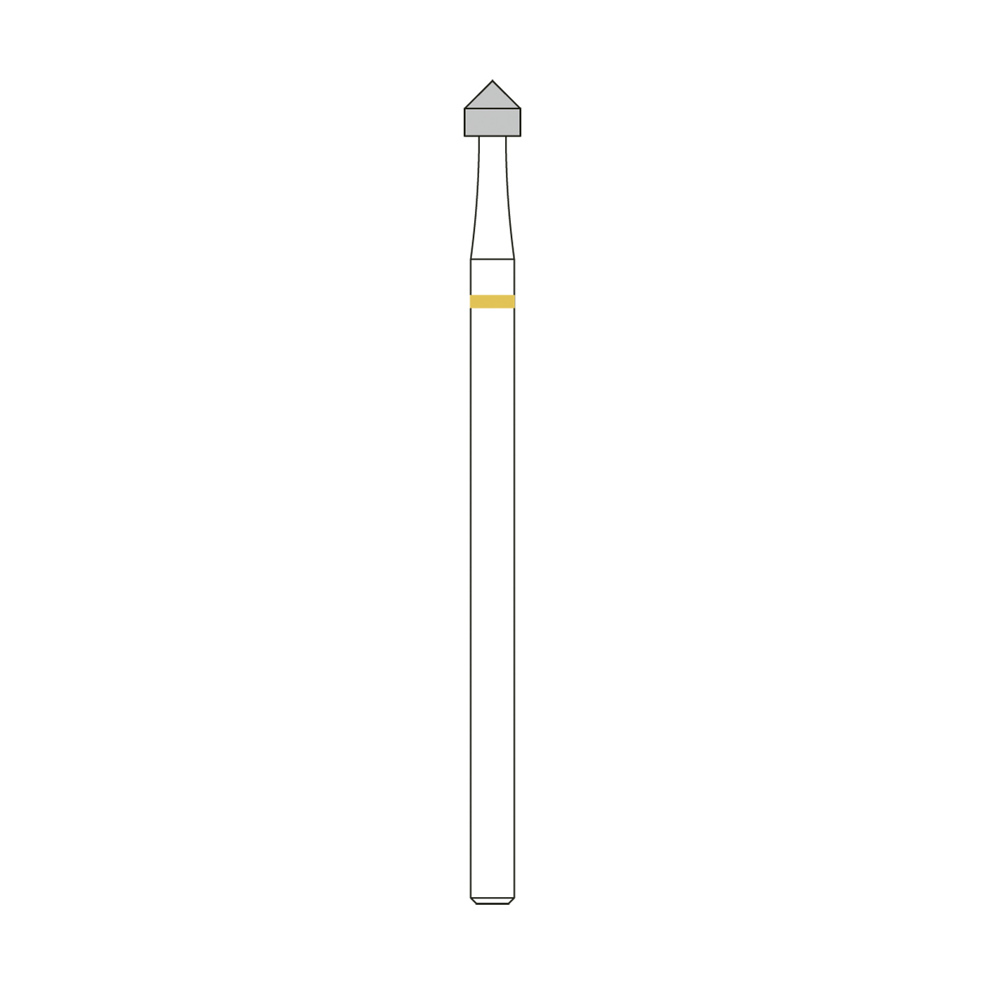 Busch HM-Steinruhfräser, Fig. 413AU, ø 2,5 mm - 1 Stück Busch HM-Steinruhfräser, Fig. 413AU, ø 2,5 mm - 1 Stück