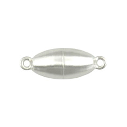 Magnetic Clasp, Olive, 925Ag Polished, ø 8 mm - 1 piece