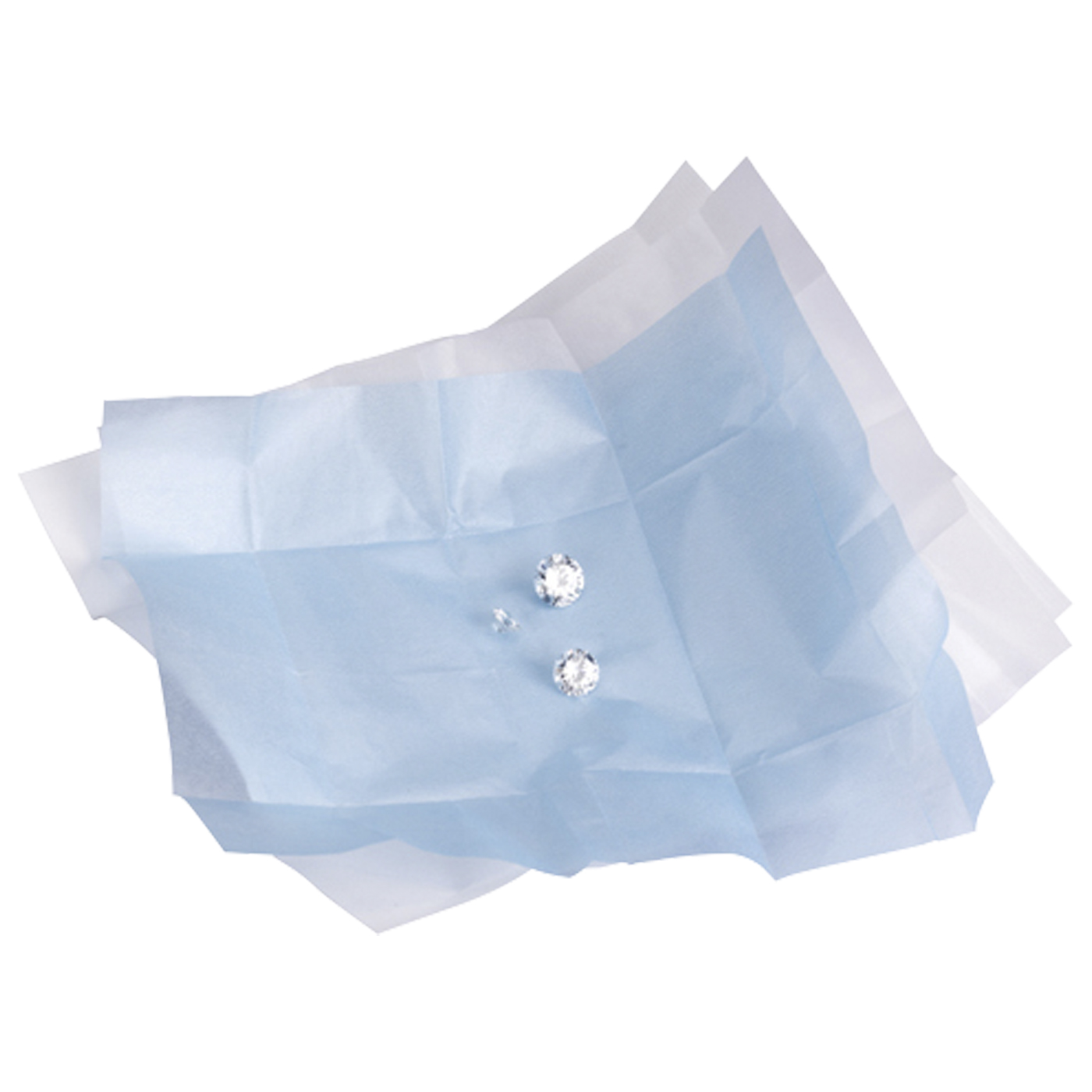 Steinpapier, blau/weiß - 25 Stück