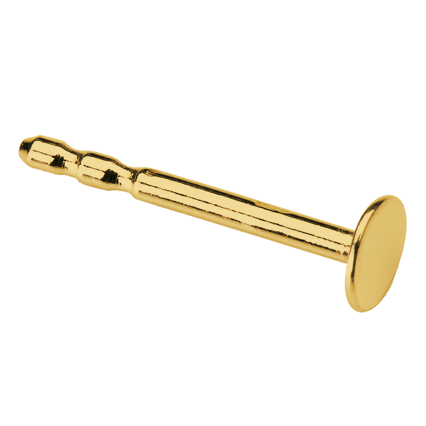 Ear Stud, 585G, ø 3 mm, with Plate - 1 piece