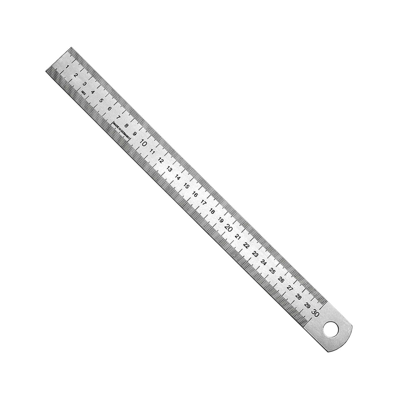 Ruler, Spring Steel, 300 x 30 x 1,0 mm - 1 piece