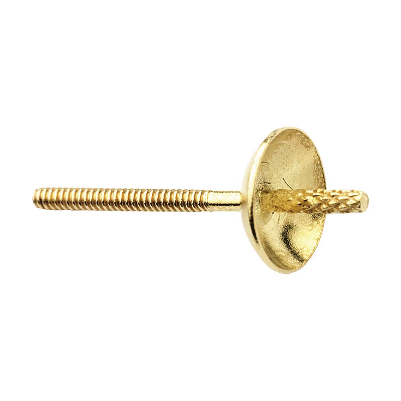 Threaded Pin, 585G, Pearl Cup ø 5 mm - 1 piece