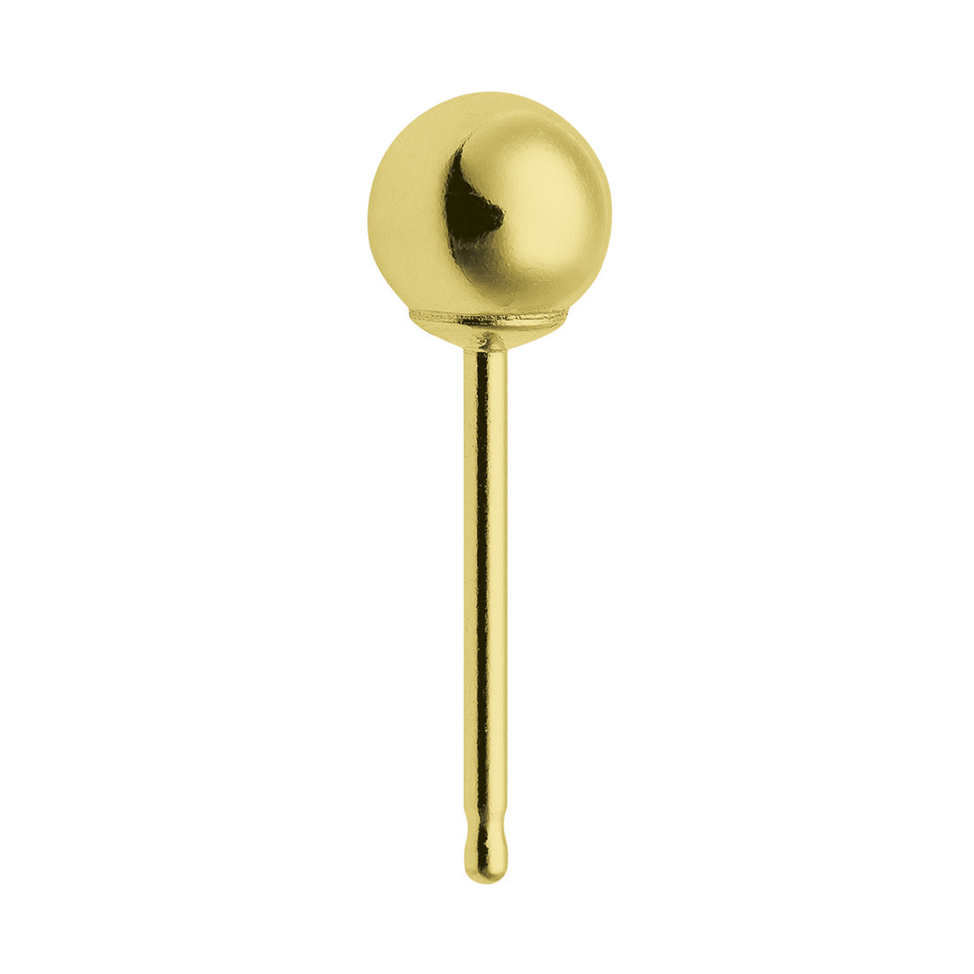 Ball Stud, Rolled Gold, ø 4 mm - 1 piece